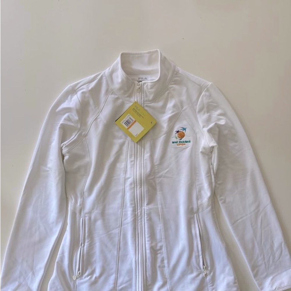 FILA all white sports / tennis Net Set jacket size S women’s